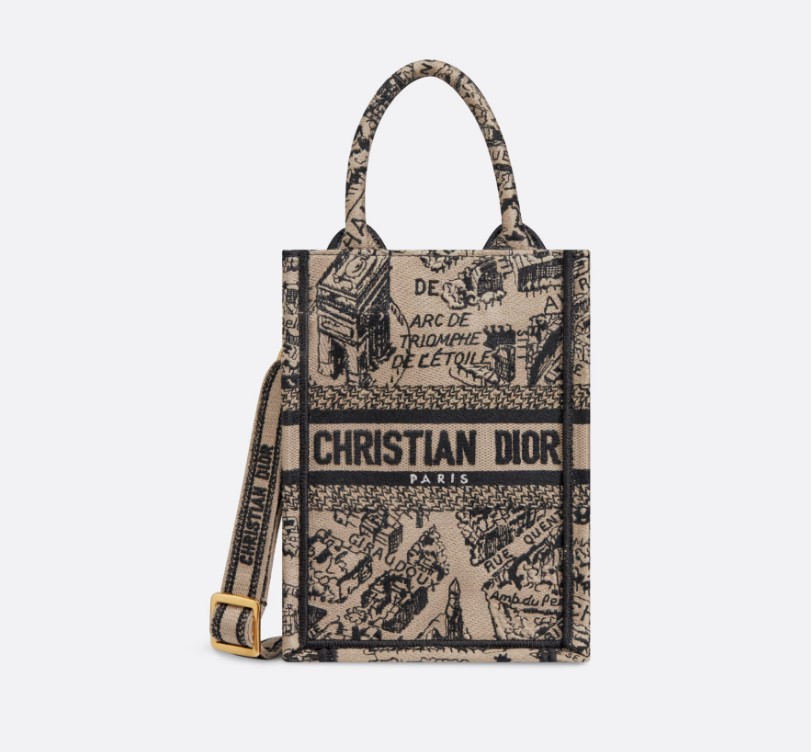 luxury-brand-dior-book-tote-mini-phone-bag-beige-black-plan-paris